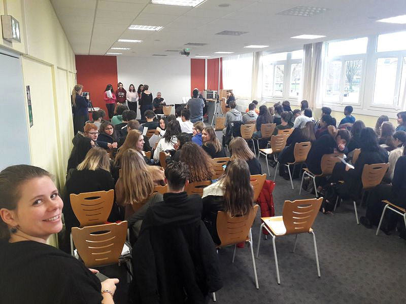 Mark SaFranko au lycée St-Exupéry de Fameck