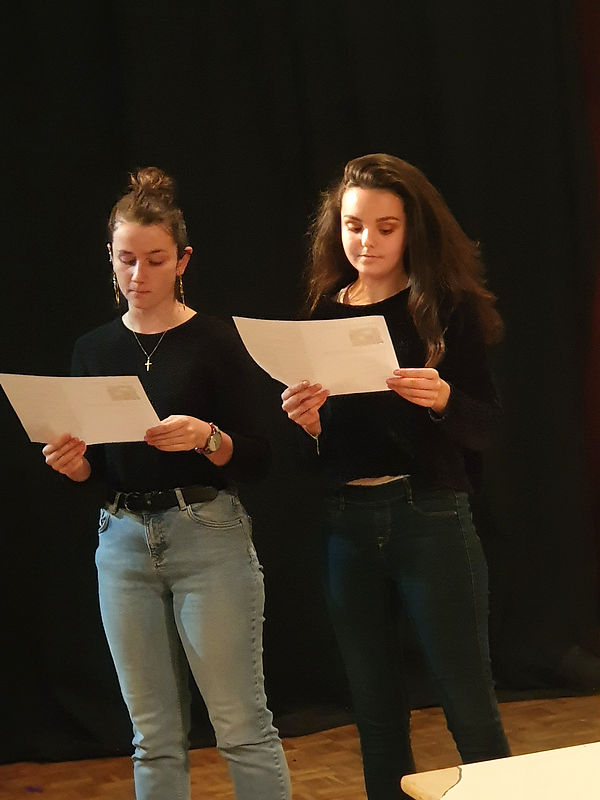 Laura Fusco et les élèves du Lycée Chopin de Nancy