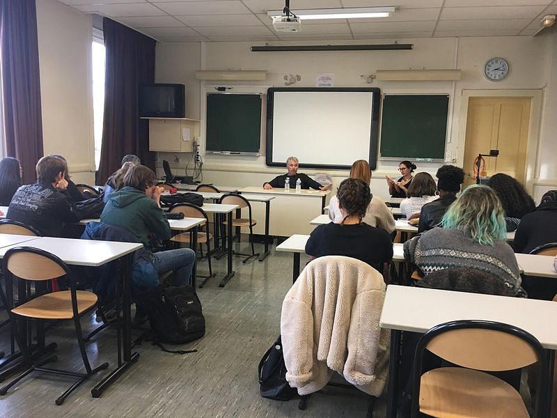 Mark SaFranko au Lycée Jeanne d'Arc de Nancy