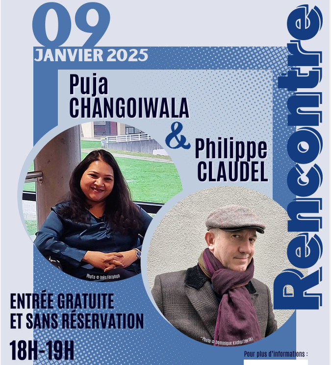 Rencontre Philippe Claudel et Puja Changoiwala_ 9 janvier 2025